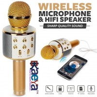 OkaeYa WS 858 Wireless Karaoke Microphone Condensor Mic (Multi-Color)
